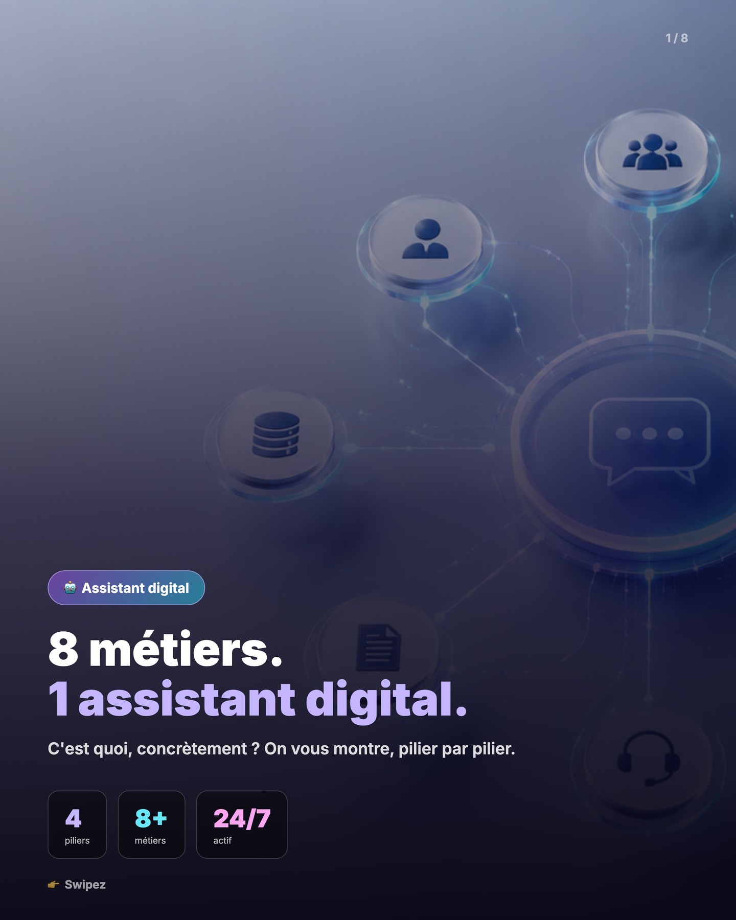 8 métiers, 1 seul assistant digital : ce que couvre Aria.