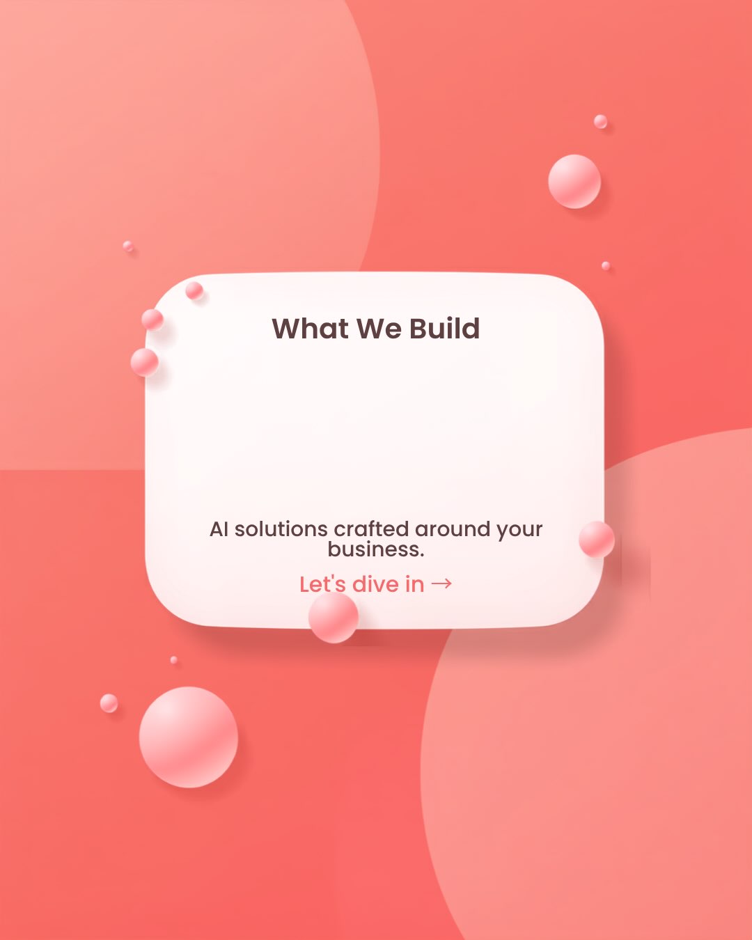 Swipe to see what we actually build : chatbots et agents IA sur mesure.